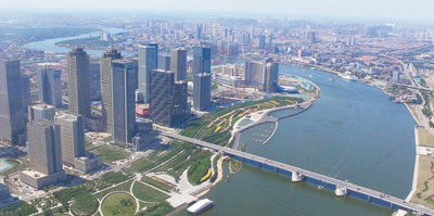 滨海新区核心城区一景。 　　资料图片