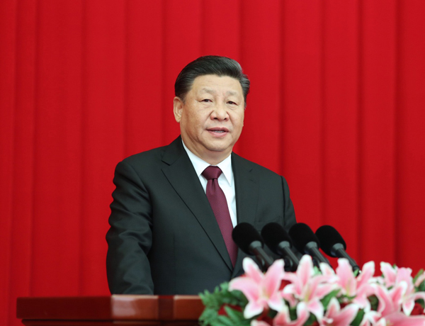 12月29日，全国政协在北京举行新年茶话会。中共中央总书记、国家主席、中央军委主席习近平在茶话会上发表重要讲话。 新华社记者 鞠鹏 摄