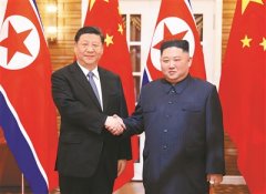 习近平同朝鲜劳动党委员长、国务委员会委员长金正恩举行会谈