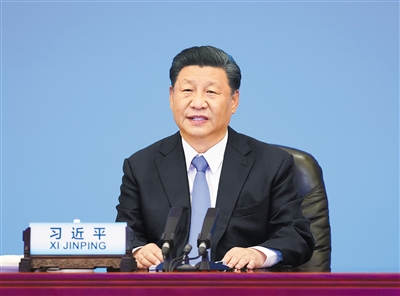 7月6日，中共中央总书记、国家主席习近平在北京出席中国共产党与世界政党领导人峰会并发表主旨讲话。新华社记者 李学仁 摄