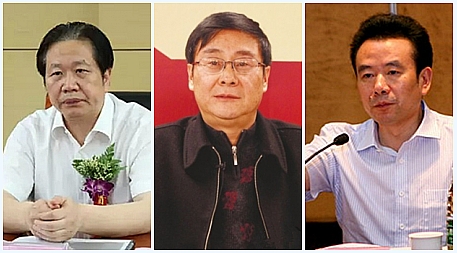 （图片人物从左至右依次为：吕福春、陈锡诚、戴晓明）