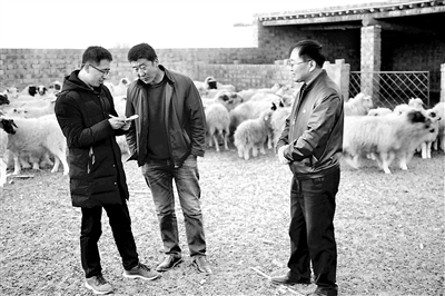 宁夏回族自治区各级纪委监委加强对脱贫后“不摘责任、不摘政策、不摘帮扶、不摘监管”情况的监督检查。图为盐池县纪检监察干部在大水坑镇摆宴井村养殖户家中了解脱贫后有关扶贫政策跟进落实情况。