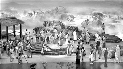 图为剧中大禹治水的场景（视频截图）
